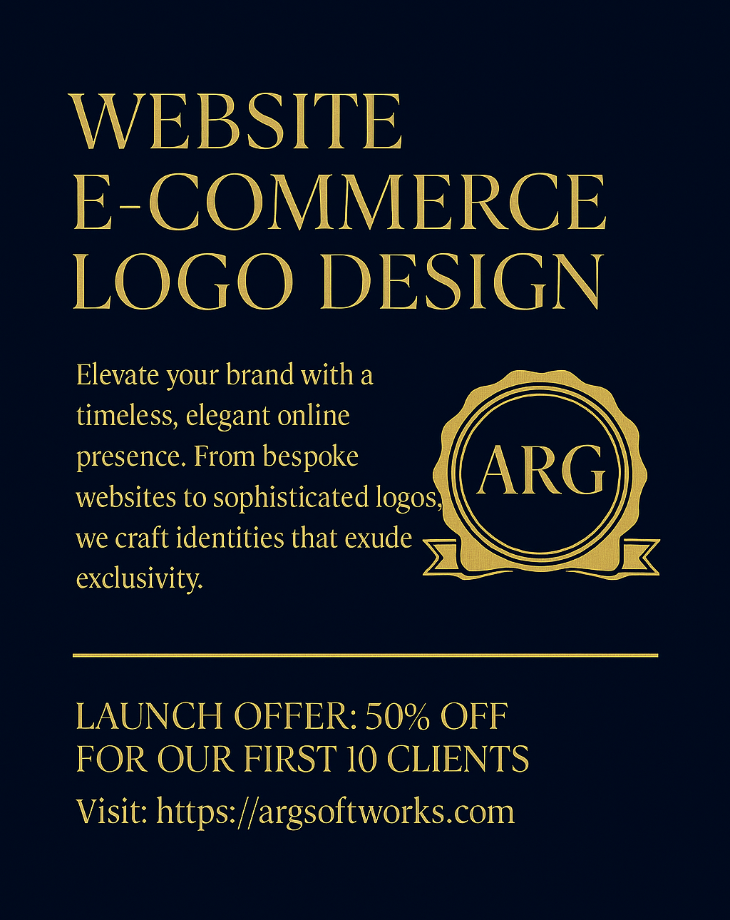 50% discount for the first 10 customers